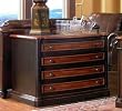 Two-Toned Warm Brown Finish Grand Style Home Office File Cabinet by Coaster Furniture