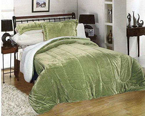 Down Alternative Comforter Flannel Sherpa Comforter