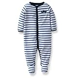 カーターズ（Carter's) ブルーボーダーサメさんアップリケつき足つきパイル地カバーオール3month(55-60CM)　 男の子　出産祝いギフト　ロンパース [並行輸入品]