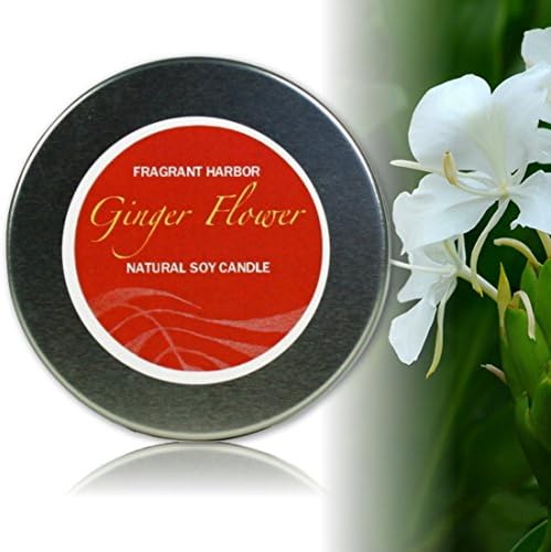 Ginger Flower Natural Soy Candle (4 Ounce Tin)
