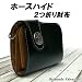 財布*Raimondo Valentino・ホースハイド二つ折り財布　ブラック(コード付)