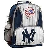 New York Yankees Youth White Pinstripe Embroidered Team Logo Backpack