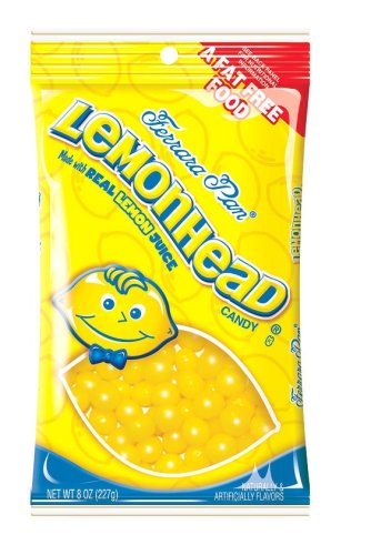 Ferrara Pan Hanging Bag Lemon Heads, 8-Ounce Bags (Pack of 24) by Ferrara Pan