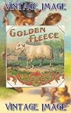 6" x 4" (15cm x 10cm) Art Greetings Card Animals Golden Fleece Vintage Image