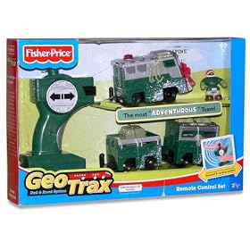 Fisher-Price GeoTrax Rail and Road System RC Set with Figure Assortment