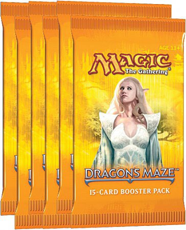 6 (Six) Packs of Magic the Gathering MTG: Dragon's Maze Booster Pack Lot (6 Packs) On Sale