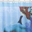 Deep Blue Shower Curtain
