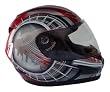 Motorcycle Full Face Helmet DOT - Red - XXL