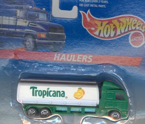 Hot Wheels HAULERS 1996 GREEN/WHITE TROPICANA Collectible Car 1:64 Scale