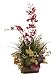 30" Artificial Colorful Orchid Moss Silk Flower Arrangement