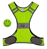 LW Reflective Biking Vest Running Cycling Walking Yellow Safety (S/M)