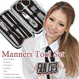身だしなみに！★コンパクトエチケットキット 7点セット/新社会人/出勤/面接/ビジネス/旅行/化粧/外見/綺麗/バッグ/ポケット/贈り物/プレゼントにも最適!!