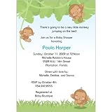 Monkeying Around Baby Shower Invitations - Set of 20