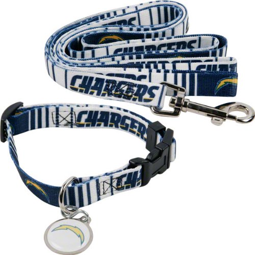 San Diego Chargers Dog Collar & Leash Set
