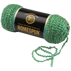 Lion Brand Yarn 790-369 Homespun Florida Keys Green,6-Ounce / 185 Yard , Heathered Solid Color