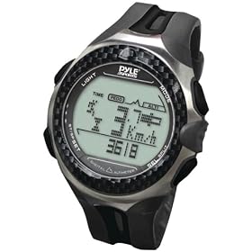 Pyle Sports Digital Outdoor Sports Watch with Time, Chronograph, Altimeter, Barometer, Pedometer by Pyle