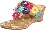 Kenneth Cole Reaction Wild Swirl Wedge Sandal (Little Kid/Big Kid),Multi,4 M US Big Kid