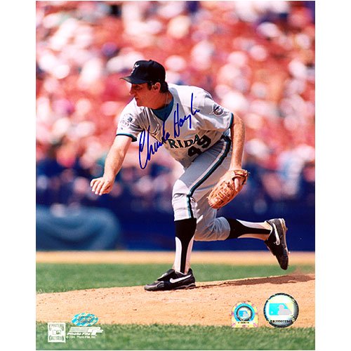 Charlie Hough Florida Marlins 8x10 Autographed Photograph