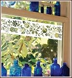 Naples 4'' Border - 2 each Accents Etched Glass Window Film