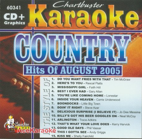 CD-Charts  Search : Chartbuster Karaoke: Country Hits of August 2005