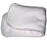 4 x Terrycloth Microfiber Cotton Nappy 3 Layers Insert or Booster 14x5inch