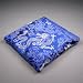 Blue Dragon Brocade Crystal Pillow Display Pad, Medium 4.5" Square - (CPB15M)