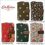 キャスキッドソン/Cath Kidston　ジッパー財布　Folded zip wallet[並行輸入品] (5.Bath Flowers Charcoal)