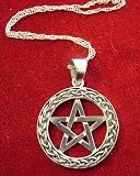 Review   / Silver Pentagram 28mm across, on Silver Chain approx 39cms long - from Spiritual Gifts. Usually dispatched within 2 working days.