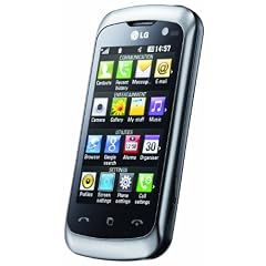 LG KM570 Arena II Handy (7,6 cm ( 3 Zoll ) Display, Touchscreen, 5 Megapixel Kamera) schwarz