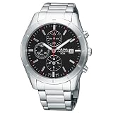 Pulsar Men's PF8331 Chronograph Stainless Steel Case and Bracelet Black Dial Watch