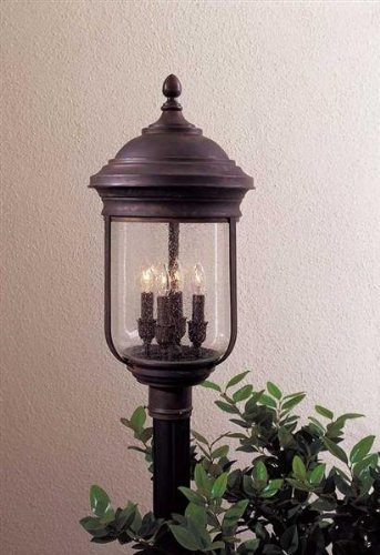 Minka Lavery Outdoor Amherst 8816-57 Solid Brass 4-LT 240w Post Light in Bronze