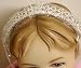 Genuine Sterling Silver Plated with Sparkling Rhinestone Crystals Loaded Tiara for Christening Prom Communion