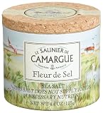 Le Saunier De Camargue Fleur De Sel Sea Salt, 4.4-Ounce Canisters (Pack of 3)