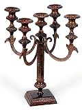 Grehom Candle Holder - Brown Fountain, Beautiful Candelabra, Made of Brass