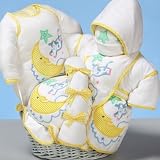 Cow & Moon Gift Basket for Baby in Sunny Yellow
