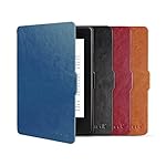 Inateck Kindle Paperwhite 専用 合皮レザーケース  超軽量保護カバー マグネット付き　ブルー