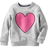 OSHKOSH(オシュコシュ) ヘザーハートプルオーバー グレー トップススウェット 18ヶ月【並行輸入】