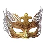 Deluxe Gold Mardi Gras Mask - Adult Std.