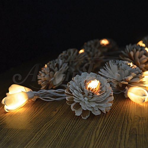 Gaiashine 20 Artificial Jasmine Flowers Fairy/String Lights Natural