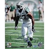 Steiner Sports NFL New York Jets Bart Scott Arms at Sides Jets White Jersey Vertical 8x10 Photo