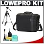 Lowepro Classified 250 AW Digital SLR Camera Case (Black) + Tripod + Accessory Kit for Canon Rebel T3, T3i, T2i, EOS 60D, 5D, 7D, Nikon D3100, D5100, D7000, D300s & Sony Alpha A560, A580, A33, A35, A55, A65, A77