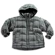 Osh Kosh B'Gosh - Boys Hooded Plaid Winter Jacket, Grey