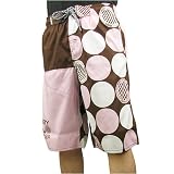 RUSTY アシンメトリー ドット柄 サーフ パンツ《メンズ》ラスティ -RS- インナー付き SURF BOARDSHORTS TRUNKSS サーフトランクス 水着 Mサイズ 919-406-BRN