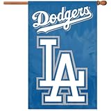 MLB Los Angeles Dodgers Applique Banner Flag