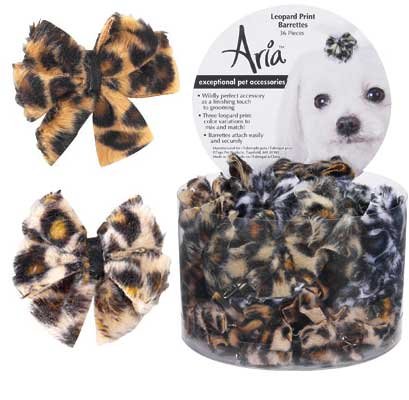 10 COUNT - Leopard Print Hair Barrette