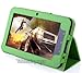 TabSuit PU Leather Case for 7'' A10 Tablet / 7'' Touch Screen Computer [By TabletExpress] (Green)