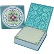 Turquoise Pink Brooch Note pad, Jeweled Mini Notepad, Punch Studio