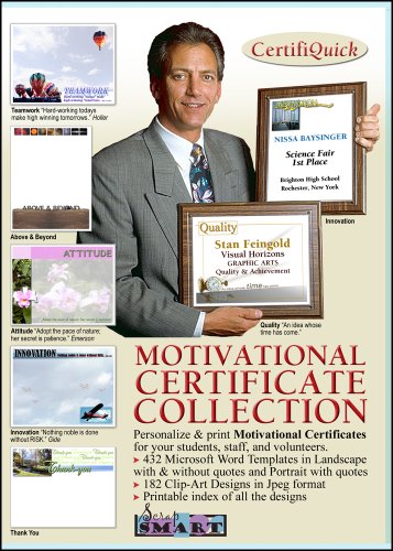 ScrapSMART – CertifiQuick – Motivational Certificate – Software Collection – Jpeg & Microsoft Word files [Download]