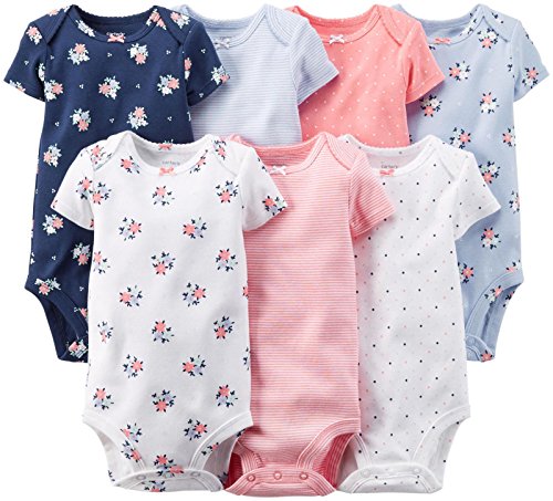 Carter's Baby Girls' 7 Pack Bodysuits (Baby)
