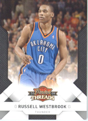 2009 /10 Panini Threads Basketball Card # 58 Russell Westbrook Oklahoma City Thunder Mint Condition - Shipped In Protective ScrewDown Display Case!